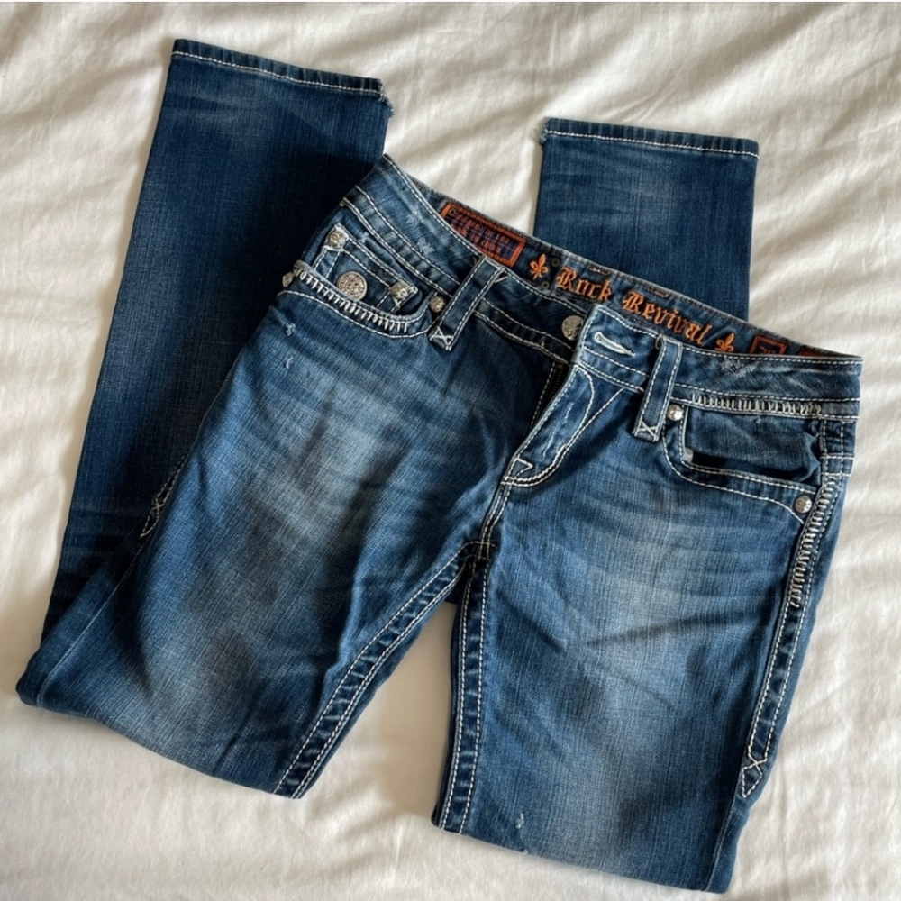 Rock Revival Jen Skinny Jeans Size 30